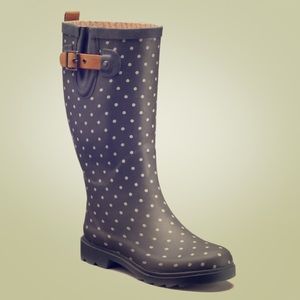 NEW Chooka classic dot rain boot! Size 8